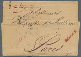 Russland - Vorphilatelie: 1826 Cover From Moscow With Red Single Line Cancel And Double Cercle Date - ...-1857 Vorphilatelie