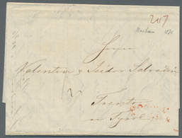 Russland - Vorphilatelie: 1836 Three Covers All Sent From Moscow With Red Double Line Cancel To Tren - ...-1857 Voorfilatelie