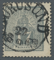 Schweden: 1869, "17 Öre Grey", Used With Central FURUSUND 22/9 1869 In Superb Condition, Certificate - Other & Unclassified