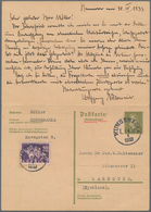 Schweden - Besonderheiten: 1933, Postal Stationery Double-card From Hannover/Germany To KUNGSBACKEN, - Other & Unclassified