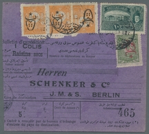 Türkei: 1917, Five Parcel Cards With Identical Franking For Raisin Parcels To Berlin Each With E.g. - Unused Stamps