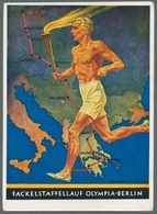 Thematik: Olympische Spiele / Olympic Games: 1936 - BERLIN: Acht Offizielle Color-Werbekarten Meist - Other & Unclassified
