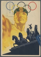 Thematik: Olympische Spiele / Olympic Games: 1936 - BERLIN: Seltene Colorkarte Bedarfsgebraucht Per - Altri & Non Classificati