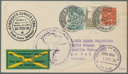 Flugpost Übersee: 1930, SYNDICATO CONDOR LTDA., Attraktiver Luftpost-Brief Mit Drei-Farben-Frankatur - Andere & Zonder Classificatie