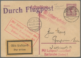 Flugpost Deutschland: 1926-1931, 15 Pfennig Auffliegender Adler-Ganzsache Mit Stempel "Königsberg (P - Posta Aerea & Zeppelin