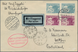 Zeppelinpost Europa: 1930, Englandfahrt, Österreichische Post, Karte Mit Dekorativer Flugpost-Franka - Otros - Europa