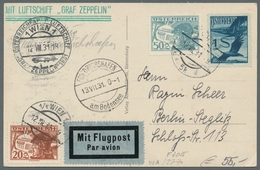 Zeppelinpost Europa: 1931, Österreich-Fahrt Von Luftschiff Graf Zeppelin, Attraktive AK Mit Motiv Lu - Europe (Other)