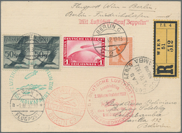 Zeppelinpost Europa: 1932, 2.Südamerikafahrt, Österreichische Post Mit Anschlußflug Ab Berlin, R-Kar - Altri - Europa