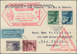 Zeppelinpost Europa: 1933, Chicagofahrt, Österreichische Post Mit Anschlußflug Ab Berlin, Karte Mit - Andere-Europa