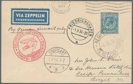 Zeppelinpost Europa: GREAT BRITAIN: 1934, 7th Zeppelin South America Flight With King George V 10 Pe - Sonstige - Europa