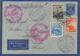 Zeppelinpost Europa: 1936, Olympiafahrt/6.Nordamerikafahrt, Österreichische Post, Auffrankierter Luf - Andere-Europa