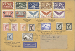 Zeppelinpost Deutschland: 1928, Amerikafahrt, Brief Mit Attraktiver 4.70 Fr.-Flugpostfrankatur Urspr - Luft- Und Zeppelinpost