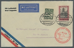 Zeppelinpost Deutschland: 1930 - SAF, Zuleitung Danzig Auf Flugbrief Mit Bestätigungsstempel Und Rs. - Airmail & Zeppelin