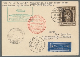 Zeppelinpost Deutschland: 1931 - 1. SAF, Zuleitung Saar Zum Anschlussflug Ab Berlin Auf Hochwertig M - Airmail & Zeppelin