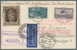 Zeppelinpost Deutschland: 1931 - 2. SAF, Zuleitung Saar Auf Hochwertig Und Portorichtig Mit U.a. Mi. - Luchtpost & Zeppelin