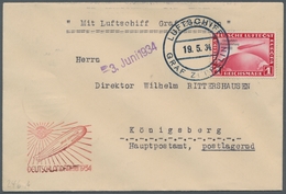 Zeppelinpost Deutschland: 1934 - Deutschlandfahrt, Mit 1 RM Chicagofahrt Portorichtig Frankierter Br - Correo Aéreo & Zeppelin