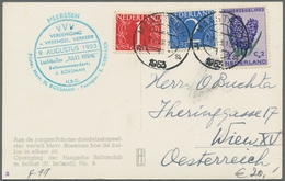 Ballonpost: 1952-1955, 5 Sehr Guterhaltene Ansichtskarten Mit Unterschiedlichen Ballonmotiven Von 5 - Airships