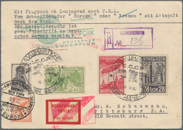 Katapult- / Schleuderflugpost: 1932, Registered Airmail Cover From LENINGRAD Via Berlin Franked With - Luchtpost & Zeppelin