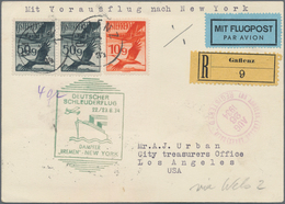 Katapult- / Schleuderflugpost: 1934, Contract State Letter Sent Registered From Gaflenz Via Frankfur - Poste Aérienne & Zeppelin