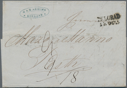 Disinfection Mail: 1857, 14 Oct, Letter From Belgrad, Dated Inside In Greek, Postmarked With Straigh - Andere & Zonder Classificatie