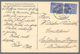 Deutsche Schiffspost Im Ausland - Seepost: 1923, DSP LINIE HAMBURG-SÜDAMERIKA XLVIII 20.2., Klar Auf - Other & Unclassified
