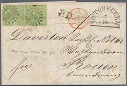 Bayern - Marken Und Briefe: 1850, 9 Kr BLAULICHGRÜN Zusammen Mit 9 Kr MAIGRÜN (beide Breitrandig Und - Otros & Sin Clasificación