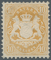 Bayern - Marken Und Briefe: 1873, "9 Kr. Dunkelgelb Mit Wasserzeichen X Und Y", Zwei Ungebrauchte We - Otros & Sin Clasificación