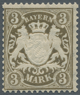 Bayern - Marken Und Briefe: 1911, "3 Und 5 Mk. Staatswappen Auf Papier Y", Postfrische Werte In Tade - Otros & Sin Clasificación