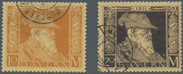 Bayern - Marken Und Briefe: 1911, "1 Bis 20 Mk. Luitpold In Type II", Sauber Gestempelte Werte Mit ü - Otros & Sin Clasificación