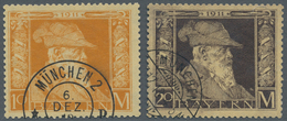 Bayern - Marken Und Briefe: 1911, "1 Bis 20 Mk. Luitpold In Type II", Gestempelte Werte In Sehr Gute - Altri & Non Classificati