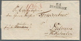 Hamburg - Kaiserliches Reichspostamt: 1804 K.Reichs OPA Zweizeiler "R4 Daennemark", Briefhülle Nach - Andere & Zonder Classificatie