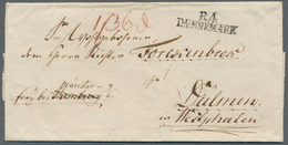 Hamburg - Kaiserliches Reichspostamt: 1804 K.Reichs OPA Zweizeiler "R4 Daennemark", Briefhülle Nach - Otros & Sin Clasificación