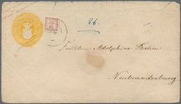 Mecklenburg-Schwerin - Stempel: BAHNPOST: 1857-1864, Markenloser Dienstbrief Mit Rückseitig Besserem - Mecklenbourg-Schwerin