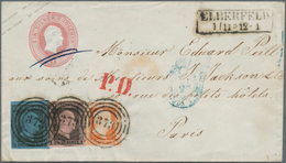 Preußen - Marken Und Briefe: 1850: ½ Sgr. Rotorange, 1 Sgr. Auf Hellkarmin Sowie 2 Sgr. Auf Blau Im - Sonstige & Ohne Zuordnung