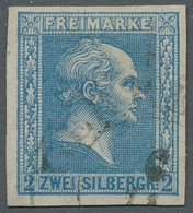 Preußen - Marken Und Briefe: 1858, 2 Silbergroschen Grauultramarin Mit Plattenfehler "I" Von "ZWEI" - Autres & Non Classés