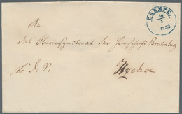 Schleswig-Holstein - Ortsstempel: KREMPE/CREMPE 1840-1900 (ca.), Zusammenstellung Von über 20 Belege - Other & Unclassified