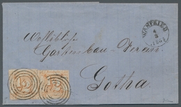 Thurn & Taxis - Ortsstempel: WANFRIED, 1867, Ziffernausgabe ½ Groschen Zwei üblich Geschnittene Wert - Autres & Non Classés