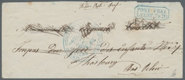 Thurn & Taxis - Französische Armeepost: 1870, Brief Aus Der Bundesfestung Mainz Mit Festungsstempel - Prephilately