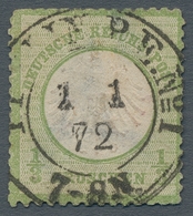 Deutsches Reich - Brustschild: 1872, "½ Gr. Kleiner Schild", Gut Geprägter Wert Mit Beanstandungen U - Neufs