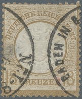 Deutsches Reich - Brustschild: 1872, "18 Kr. Großer Schild", Farbfrischer Wert Mit Guter Prägung, Na - Nuovi