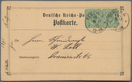 Deutsches Reich - Pfennige: 1875, Dekorative Postkarte Ab "BERLIN S 15 *8/11 75*" Im Ort Gelaufen, F - Brieven En Documenten