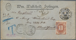 Deutsches Reich - Pfennig: 1884, 20 Pf Ultramarin, Einzelfrankatur Auf Firmenbrief Von SOLINGEN, 11. - Ungebraucht