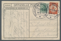 Deutsches Reich - Germania: 1912, "10 Pfg. Rhein-Main-Flugpost" Mit Ersttagsstempel Frankfurt/Main 1 - Andere & Zonder Classificatie