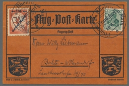 Deutsches Reich - Germania: 1912, "Gelber Hund" Auf Offizieller Karte Mit Ersttagsstempel Frankfurt/ - Otros & Sin Clasificación