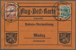 Deutsches Reich - Germania: 1912, "Gelber Hund" Mit Normalzähnung Auf Offizieller Karte Mit Zusatzfr - Otros & Sin Clasificación