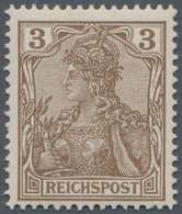 Deutsches Reich - Germania: 1900, 3 Pfg. Dunkelorangebraun, Postfrisches Luxusstück (Mi. 440.-Euro) - Autres & Non Classés