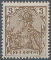 Deutsches Reich - Germania: 1900, 3 Pfg. Dunkelorangebraun, Postfrisches Luxusstück (Mi. 440.-Euro) - Altri & Non Classificati