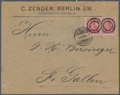 Deutsches Reich - Germania: 1900, Germania 10 Pfennig Zweimal Auf Auslands-Briefhülle Aus Berlin Mit - Other & Unclassified