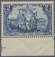 Deutsches Reich - Germania: 1900, 2 M. Reichspost Schwärzlichultramarin, Postfrisches, Farbfrisches, - Sonstige & Ohne Zuordnung