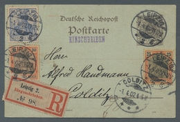 Deutsches Reich - Germania: 1902, "2 Bis 30 Pfg. Germania Ohne Wasserzeichen", Je Mit Sauberem Erstt - Autres & Non Classés